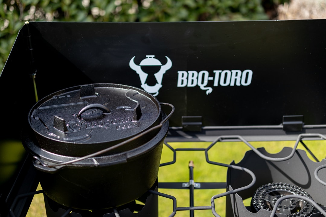 BBQ-Toro Gas Grilltisch mit Windschutz